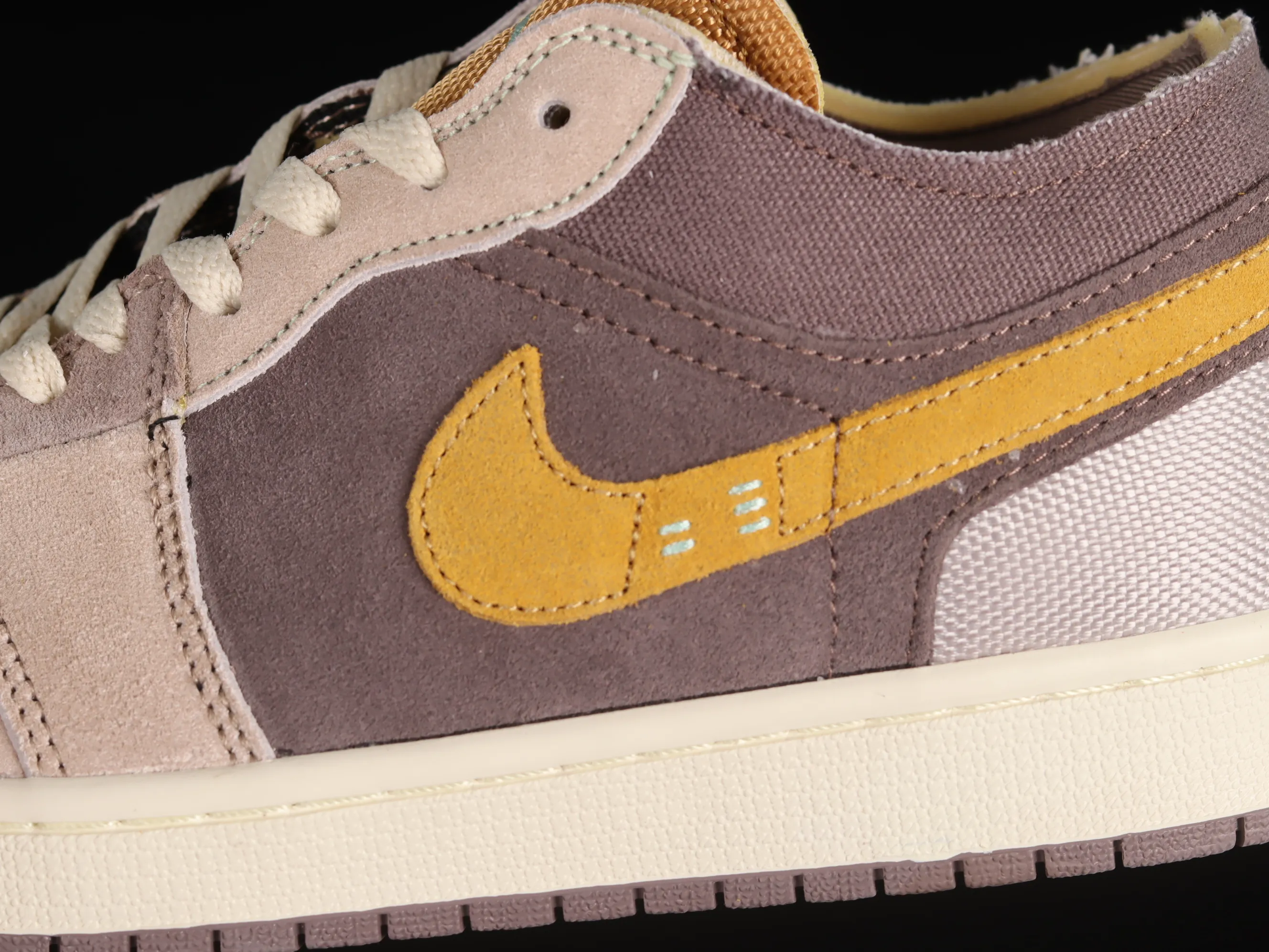 All categories Air Jordan Jordan series basketball shoes Air Jordan 1 Low Z version Air Jordan 1 Low "Taupe Hazet" AJ1 Joe 1 meter purple orange retro culture and leisure sports sneakers DN1635-200
